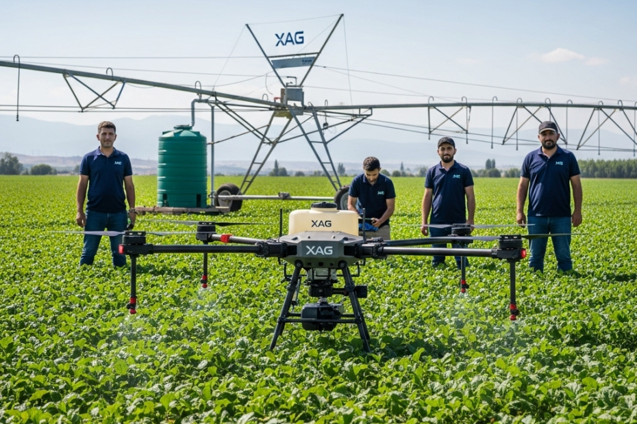 Türk Çiftçiler XAG Tarım Dronlarıyla Su Tasarrufunda Yeni Dönemi Başlatıyor